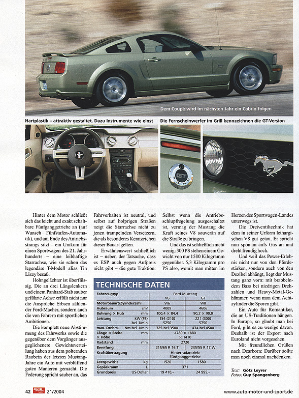 2005 Ford Mustang GT V8