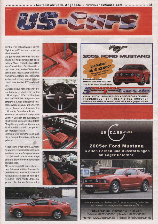AUTOFOTO - 2005 Ford Mustang - Seite 2