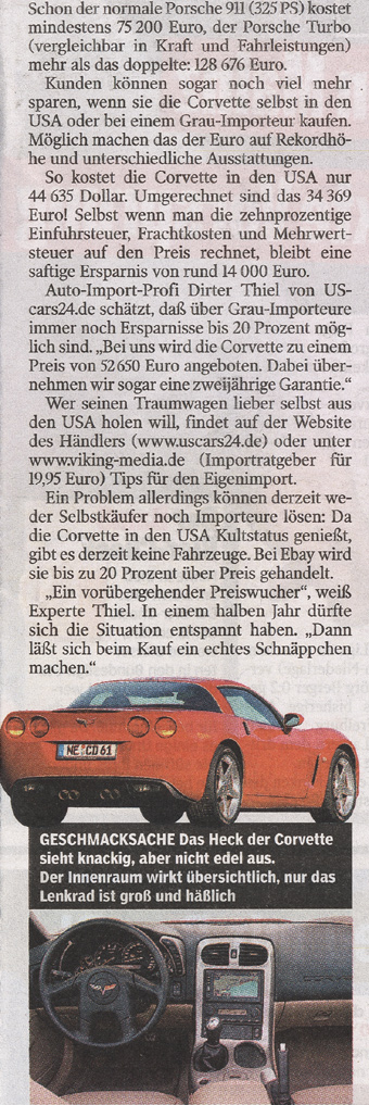 Bild am Sonntag - 2005 Chevrolet Corvette - Seite 3